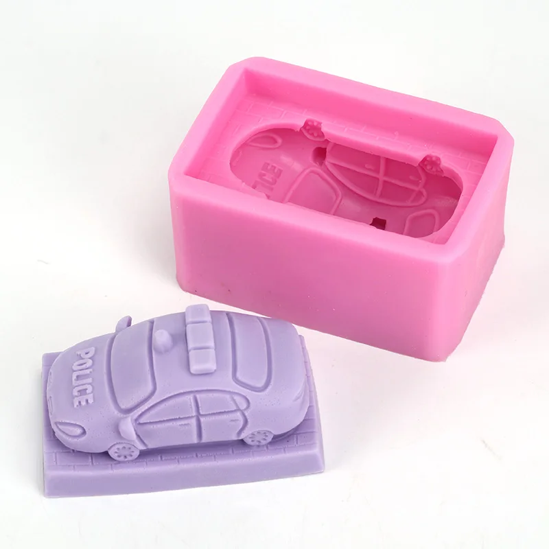 Handmade Soap Mold 3D Cartoon Car Shaped Resin Mould DIY Making Tool | Дом и сад
