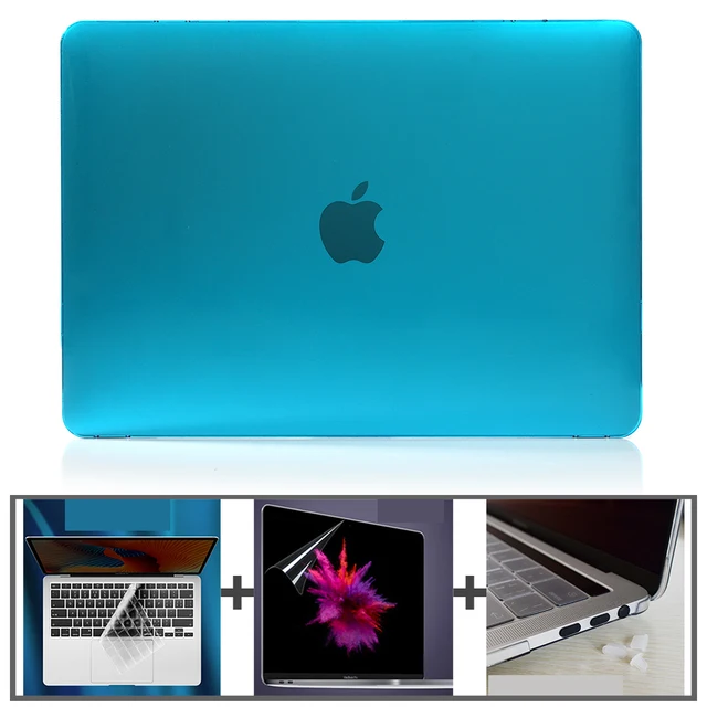laptop case Crystal Hard Laptop Case For macbook air 13 case A2179 A2337 For macbook pro 13 Cover A2289 A2159  Air13 M1 New case sky blue