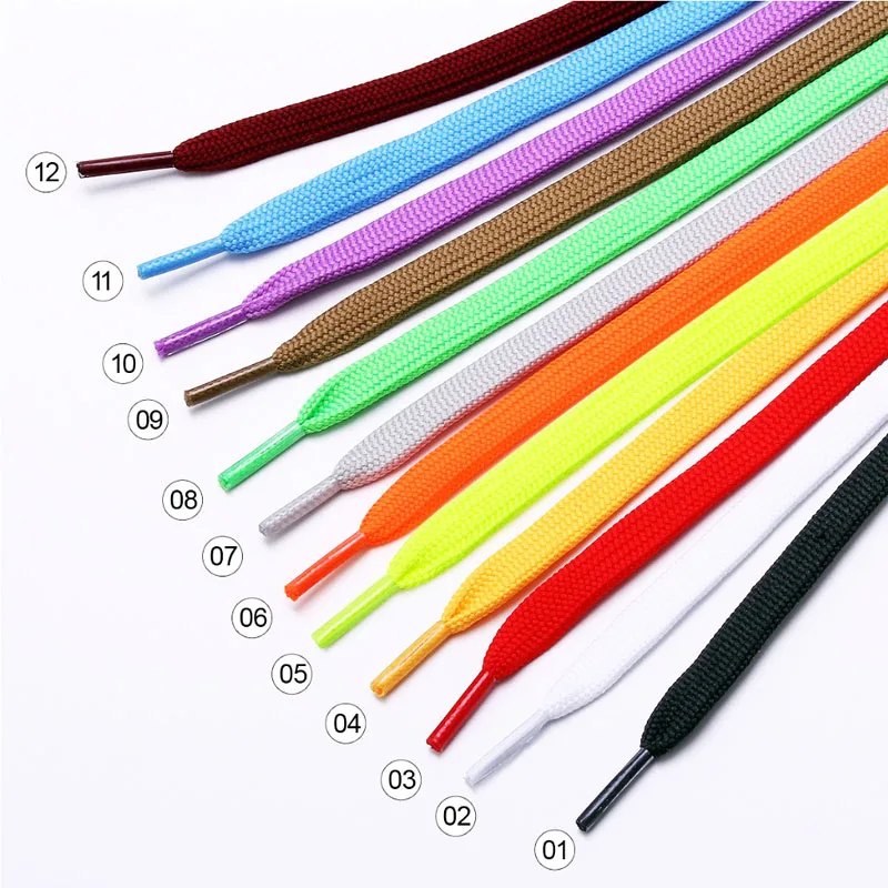 Colourful Shoelaces for Canvas Sneakers Sport Shoes Long Rope Laces 50cm,80cm,100cm,120cm 1 Pair shoelaces for shoes
