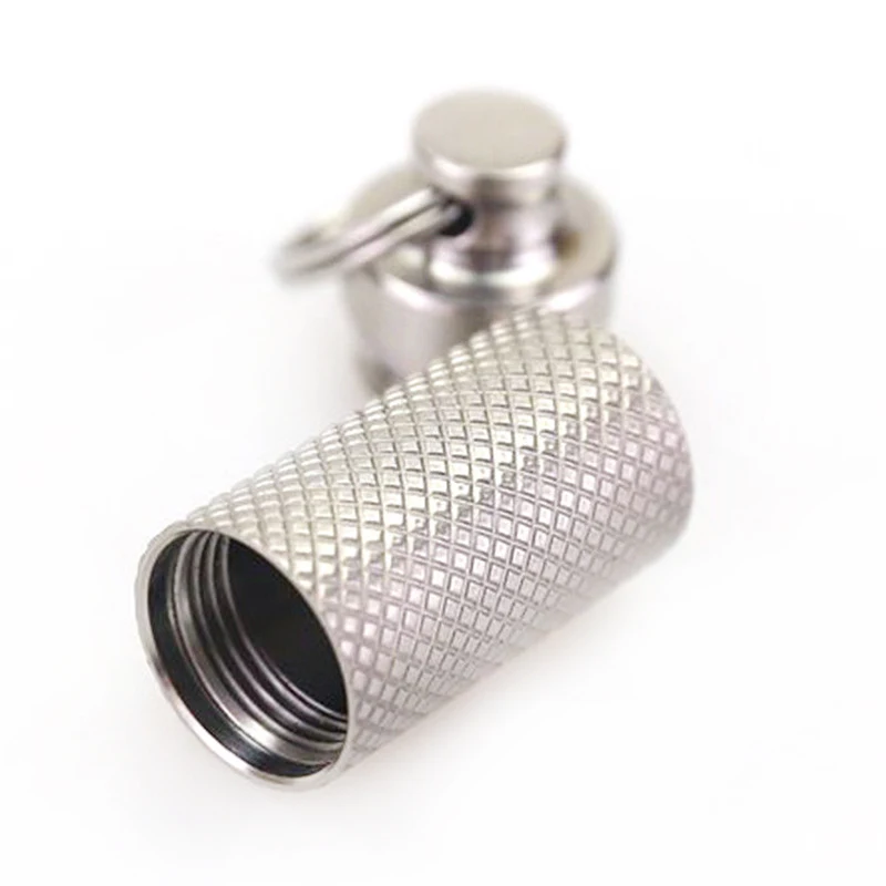 Waterproof Mini Outdoor Camping Titanium Pill Medicine Box Case Container