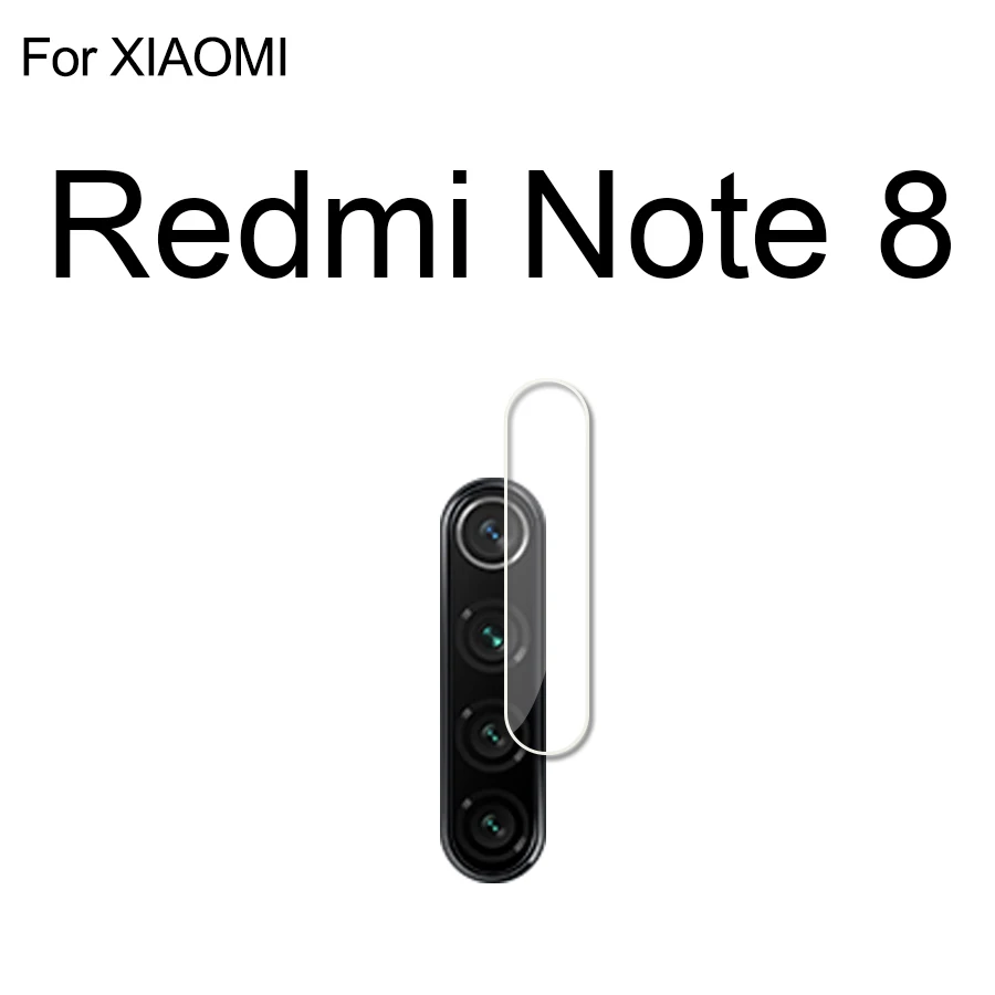 Redmi Note 8 2 шт./лот Задняя крышка объектива камеры закаленное стекло для Xiaomi mi 8 9 SE A2 Lite 6X9 T A3 красный mi Note 7 5 6 Pro K20 Pocophone F1 протектор - Цвет: Redmi Note 8