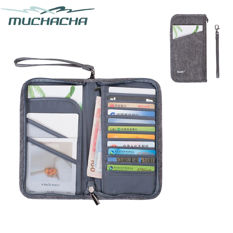 

Dropshipping MultiFunction Travel Wallet Passport Cover Organiser Documents Card Holder Wrist Clutch Passport Holder Bag
