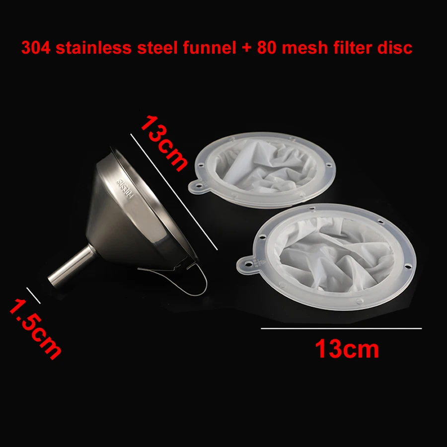 Funnel 304 Stainless Steel Liquor Fruit And Vegetable Residue Filter