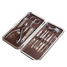 1 Набор 12 шт.* маникюрный набор ножей для ногтей, набор косметических маникюрных ножей, качественный набор для маникюра, кусачки для ногтей, инструменты, косметические N2N0