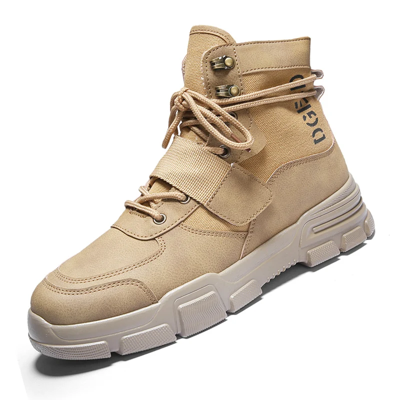 Мужская безопасная обувь Рабочие ботинки Martin с круглым носком Зимние дезерты