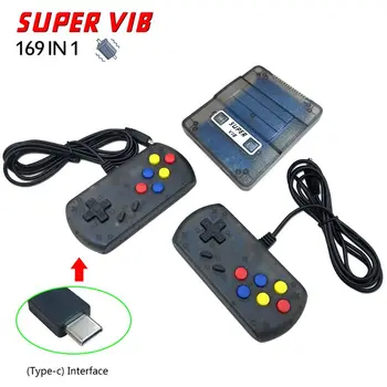 

1Set Super VIB Vibration 8 Bit Built-In 169 TV SENS Game Machine Home Nostalgic Double Gaming Controller Video Game Console Host