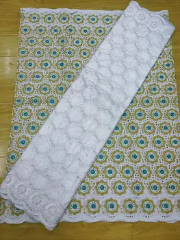 

swiss voile lace in switzerland high quality african bazin riche fabric 2.5+2.5yards cotton swiss lace fabric for dress