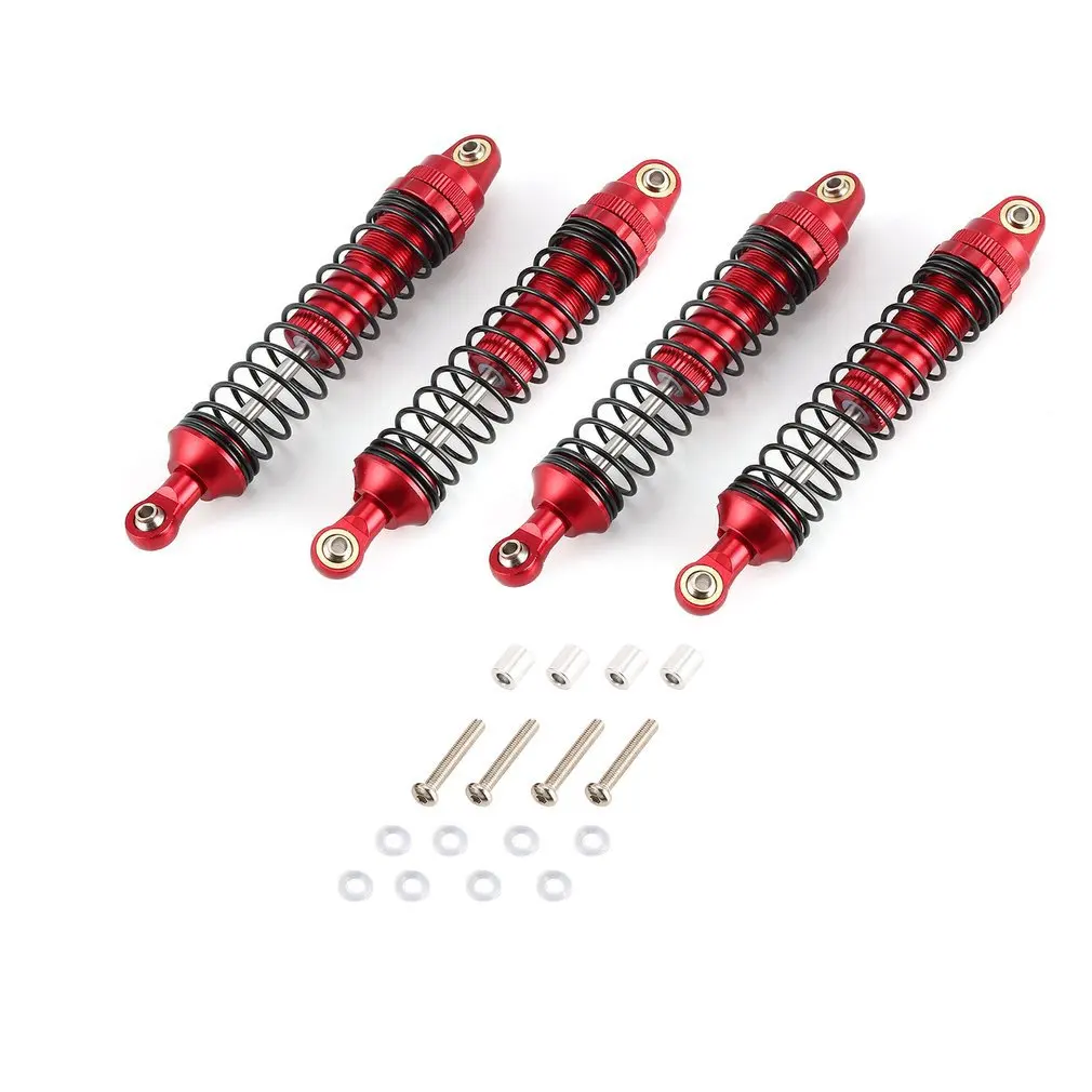 

4pcs 110mm Metal Shock Absorber Suspension for 1/10 RC Car Crawler Model RC4WD AXIAL SCX10 Spare Parts Accessories Kit