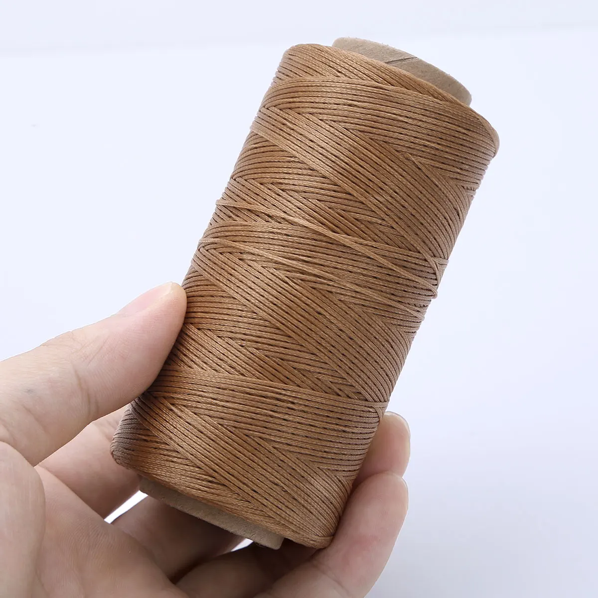 Flat Waxed Thread (Dark Brown) - 284Yard 1mm 150D Wax String Cord Sewing  Craft Tool Portable for DIY Handicraft Leather Products Beading Hand  Stitching 