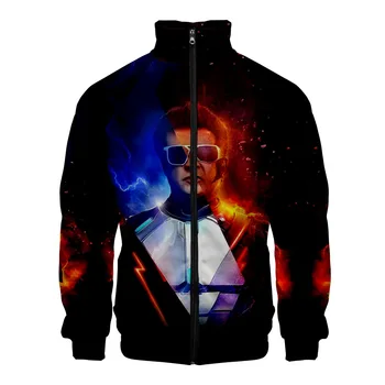 

Indian sci-fi action film Cute Enthiran 2 Stand Collar Jacket Zipper Women/Men 3D Outwear Harajuku College Style Sweatshirt