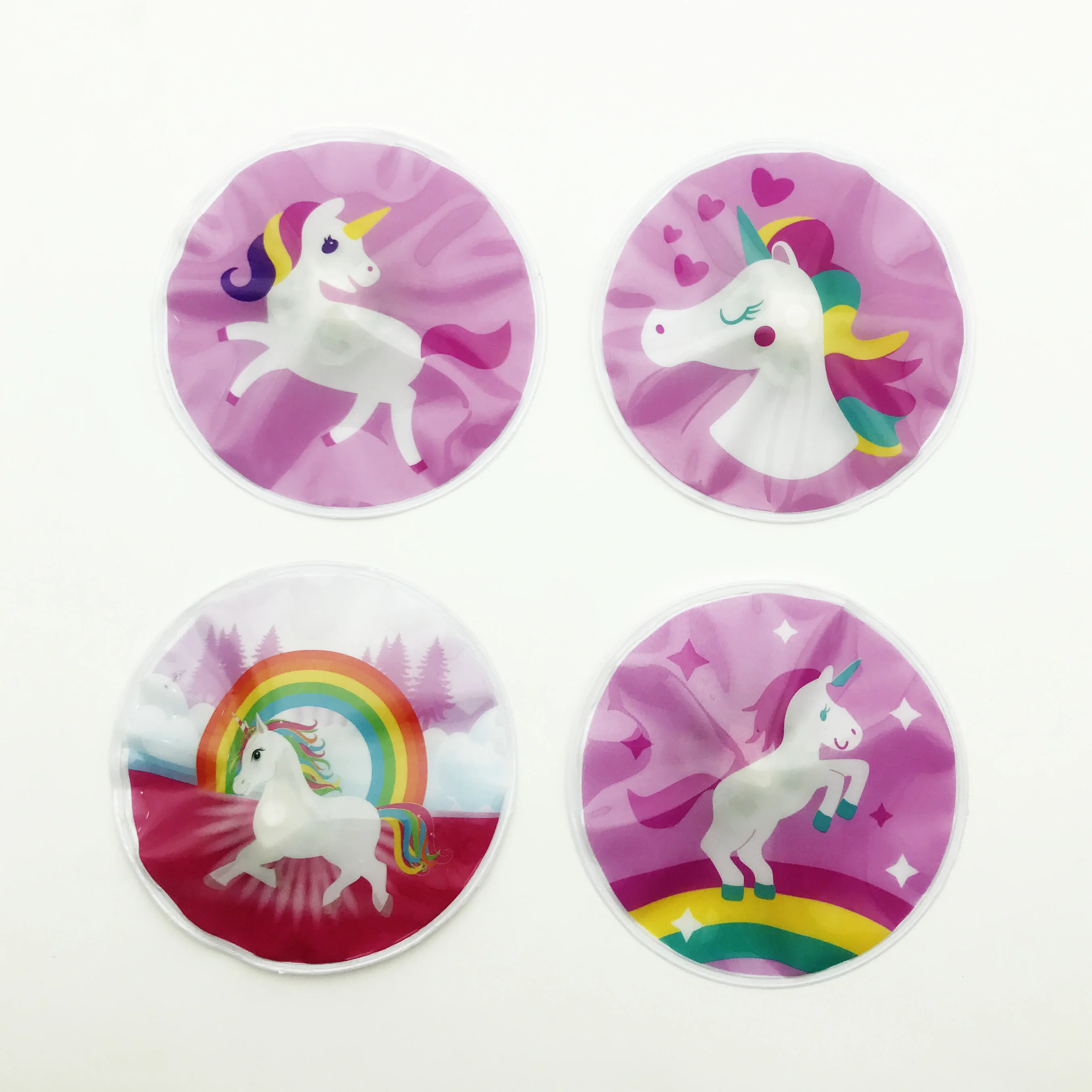 

4 pcs/Lot Luminous LED Toy Unicorn Party Sticker for Kids Room Party Decorations Cartoon Party Stickers Party Favor for Kids