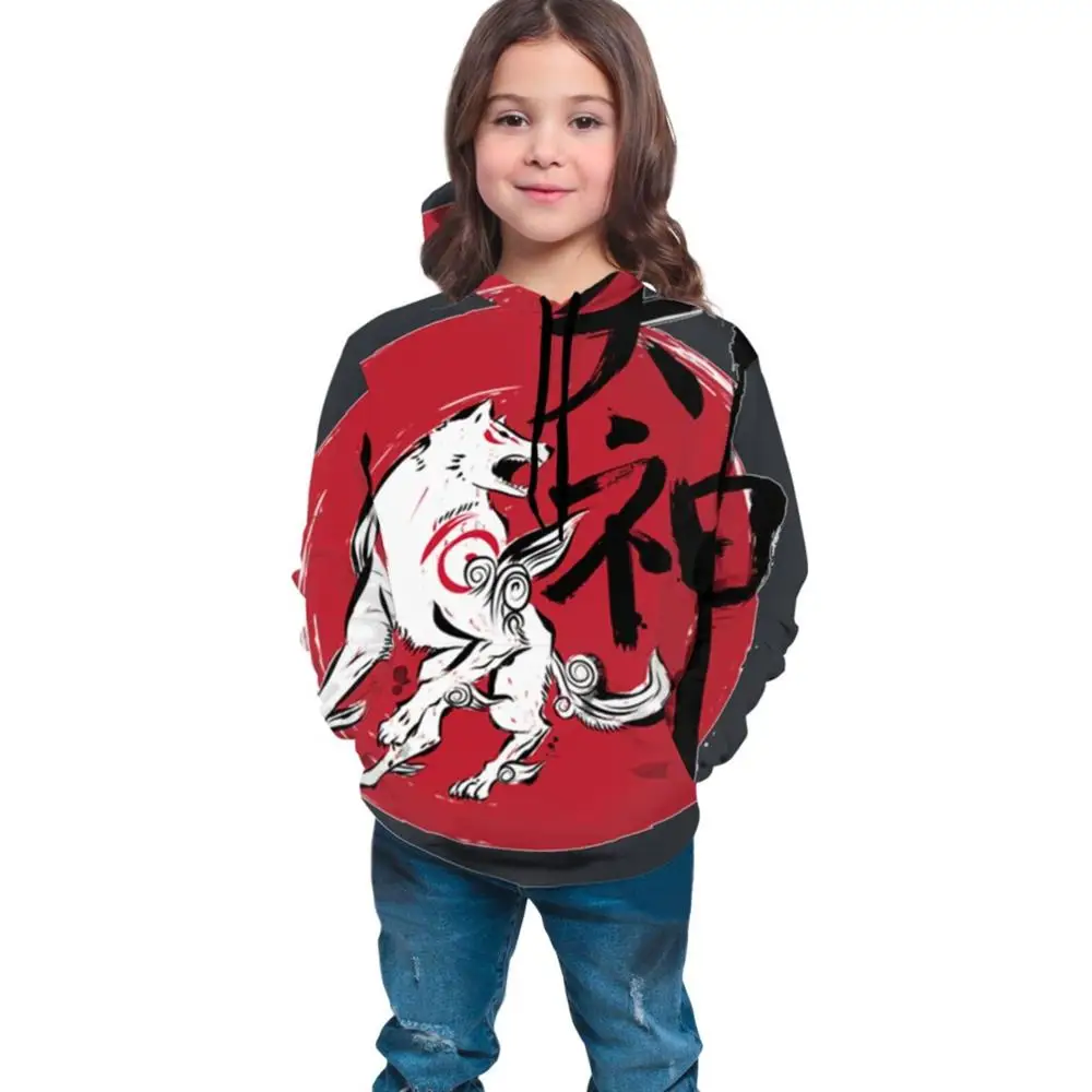 Great God sumi e Okami Amaterasu Wolf videogame bianco Gaming God Japan  ragazzi ragazze bambini felpe con cappuccio felpa abbigliamento bambini  худи|Hoodies \u0026 Sweatshirts| - AliExpress
