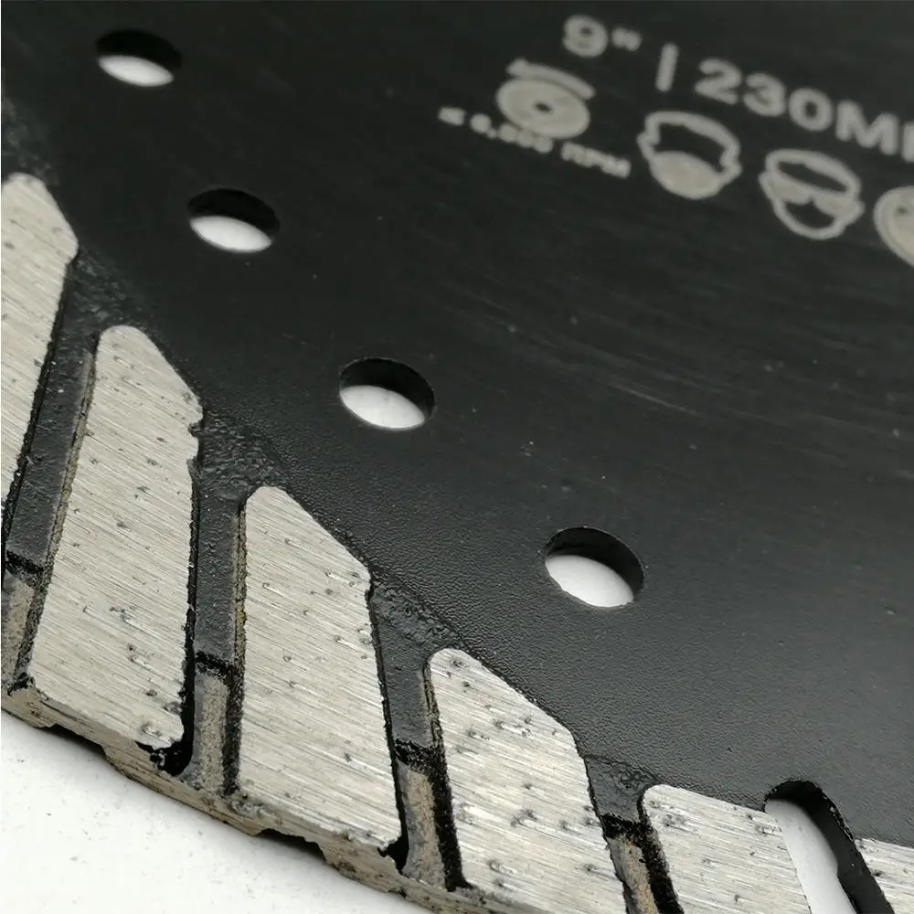 SHDIATOOL 2 шт. " /230 мм алмазные диски для резки диск горячего прессования Diamond Turbo лезвия с наклонной защиты зубов камень; бетон колеса