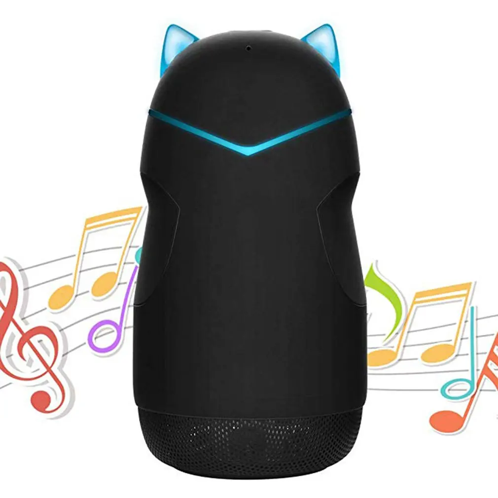 Портативный мини беспроводной Bluetooth динамик Bluetooth 4,2 32G в форме кошки динамик s поддержка Handfree TF карта с светодиодный светильник динамик