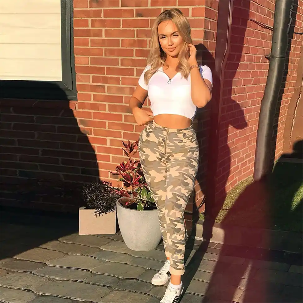 plus size camo workout pants