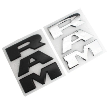 

1 Set Car Tailgate 3D RAM Front Grill Emblem Hood Badge Car Stickers for Dodge Ram 1500 2015-2018 Car styling Car accessories