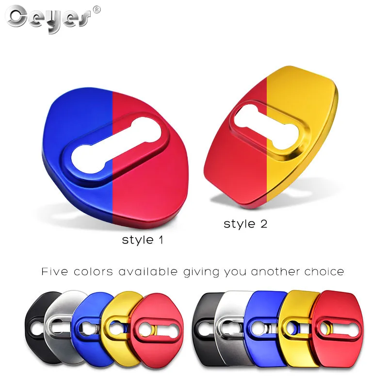 Car Door Lock Covers 4pcs For Toyota Chr Daihatsu Mazda Honda Mugen Lexus
