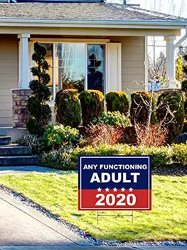 

Trump 2020 Yard Sign Double Sided Printed Biden US President Election Plastic Sign With Pile Outdoor Home Garden Decor 45*60cm