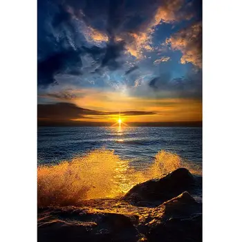 

5D Diamond Painting Sea Scenery Full Round /Square Diamond Mosaic Diamond Embroidery Rhinestone Picture Decor Home Gift