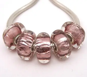 

JGWGT 2001 5X 100% Authenticity S925 Sterling Silver Beads Murano Glass beads Fit European Charms Bracelet diy jewelry Lampwork