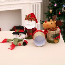 Новые рождественские подарки на Рождество карамельная трось сandy cans Санта Клаус Лось Снеговик детские подарки Праздничная льняная Рождественская подарочная коробка
