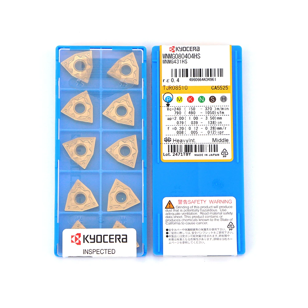 WNMG080408 WNMG080404 Kyocera твердосплавные Токарные Вставки для токарного станка с ЧПУ режущие инструменты