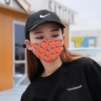 

New Fashion Mask Washable Reusable Color Pattern Breathable 3D Mask Sunscreen Silk Mask Colorful Cute Cover Mouth Mask