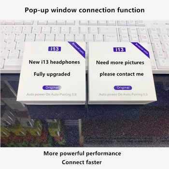 

100 pcs/lot i13 Tws Wireless headset Bluetooth Earphones Earbuds Handsfree in ear Sports Headset with Charging Box Mic