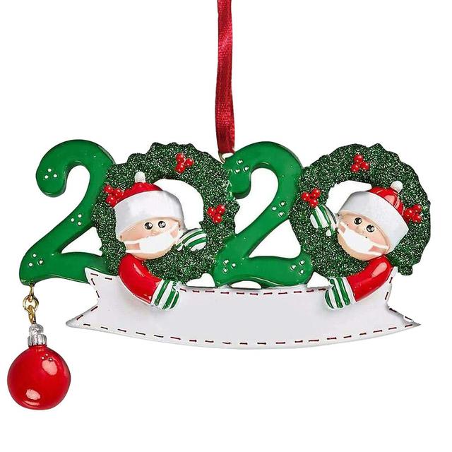 Personalized Survived Family Christmas Ornament DIY Name Blessing Christmas Tree Ornament New Year Christmas Gift Navidad