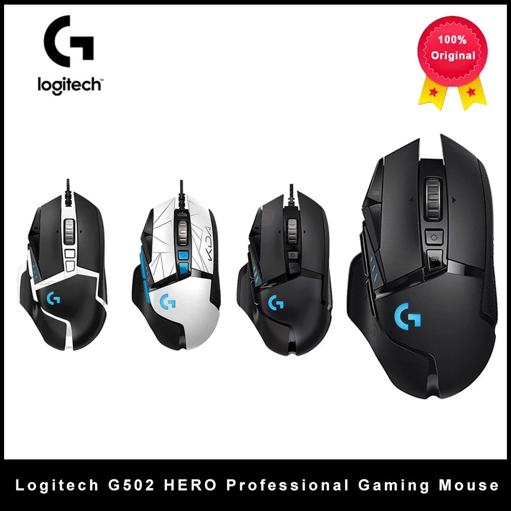 Logitech g502 hero gaming mouse professional 16000dpi gaming