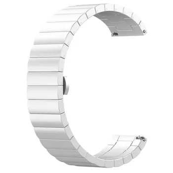 

For AMAZFIT GTR Smart Watch 42MM Butterfly Buckle Wristband Stainless Steel Watch Strap With Vacuum Plating Premium Decoration