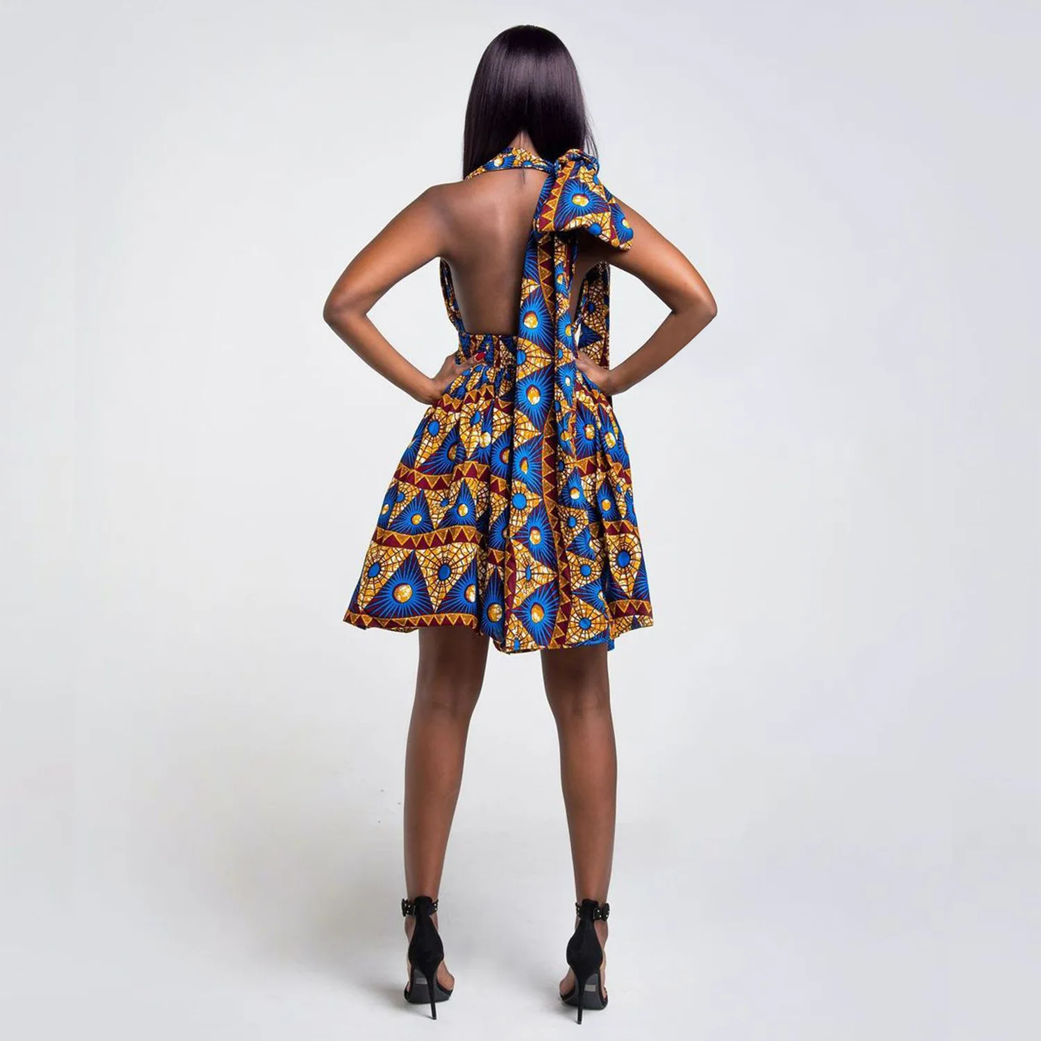 Robe africaine imprimé wax pour femme 65