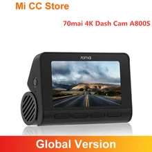 70mai A800 A800S 4K Dash Cam Built-in GPS Front & Rear Cam Dual Vision ADAS UHD Image SONY IMX415 140FOV 24H Parking Monitior