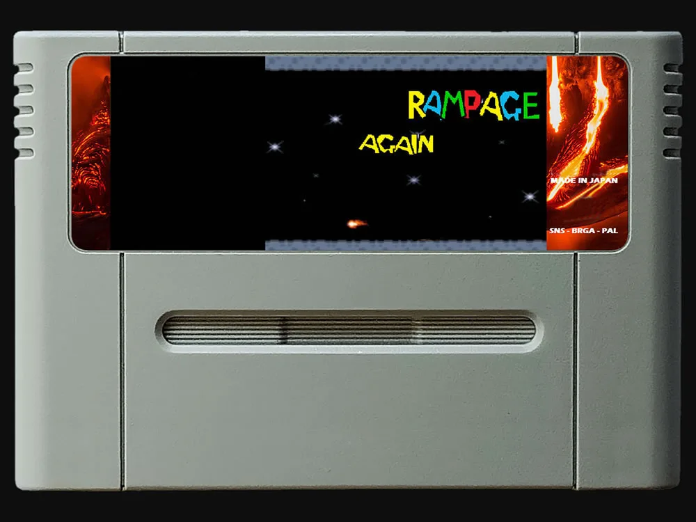 16 бит игры ** RAMPAGE снова (PAL Европейская версия!) | Электроника