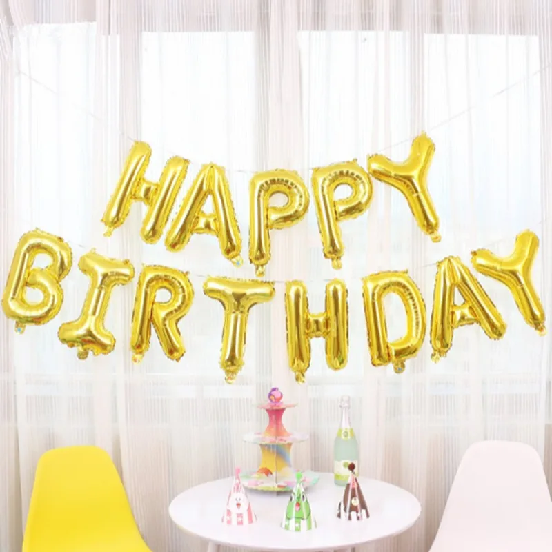 16 дюймов розовое золото испанский Feliz Cumpleanos воздушные шары для дня рождения буквы фольги шар для украшения вечеринок Алфавит воздушный надувные шары