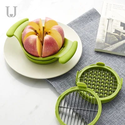

New Xiaomi Jordan&Judy Kitchen Apple Slicer Corer Cutter Pear Fruit Divider Tool Comfort Handle for Kitchen Apple Peeler