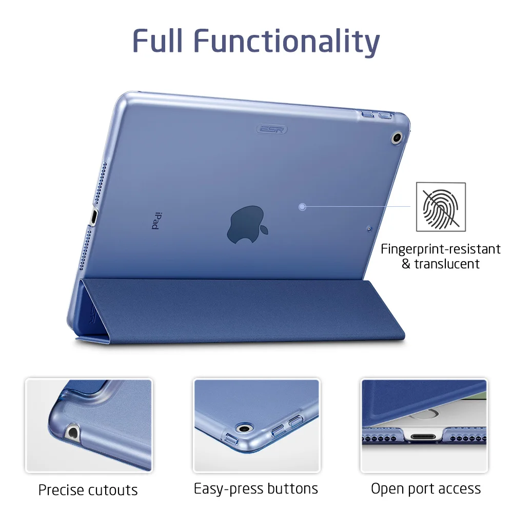 ESR чехол для iPad 7th Gen 10," 10,2 ударопрочный Ptotective чехол Trifold Smart Auto Sleep Wake Fold Stand чехол для iPad 7