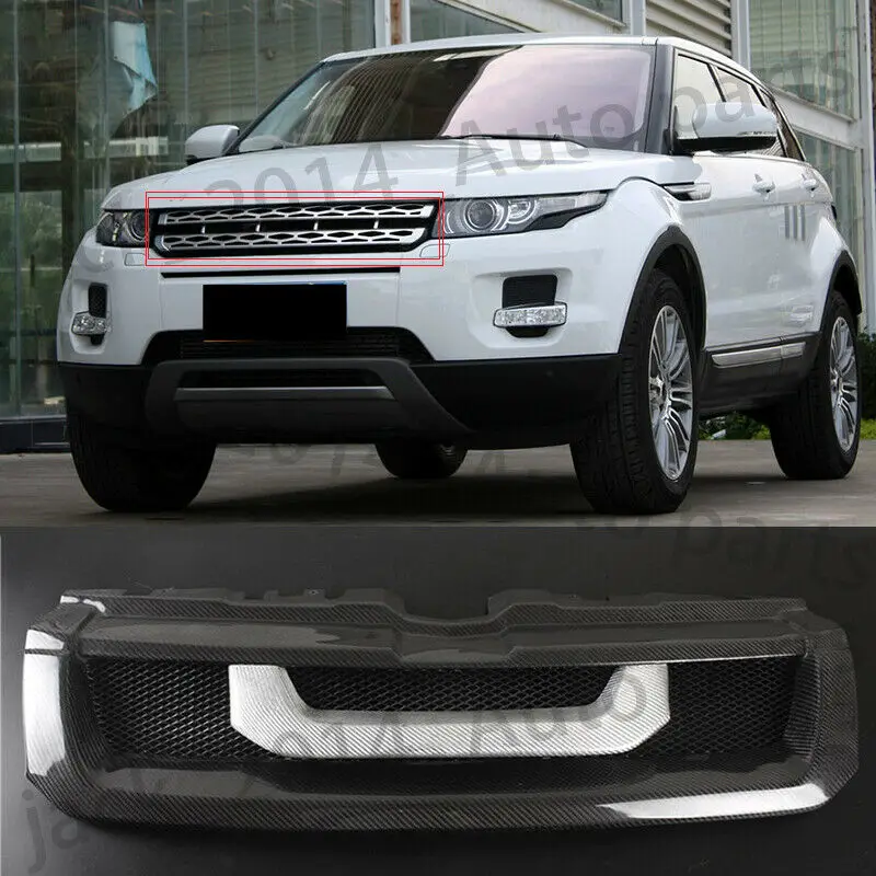 Передняя решетка из углеродного волокна для Land Rover Range Evoque 2012 2014 2015 2016 | Автомобили