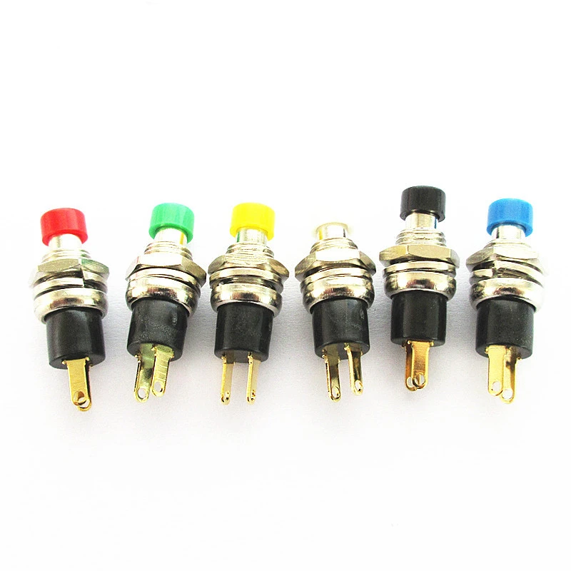 PB05A PBS-110 Self-Locking SPST Normally Open Mini Push Switch Opening 7MM Small Button With Gold-plated ON-OFF 3A 250V AC |