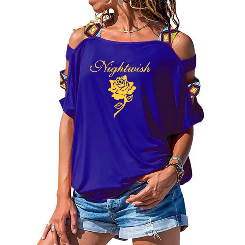 Nightwish Imaginaerum Symphonic Metal женские футболки больших размеров футболка femme хлопок женские сексуальные открытые топы с открытыми плечами
