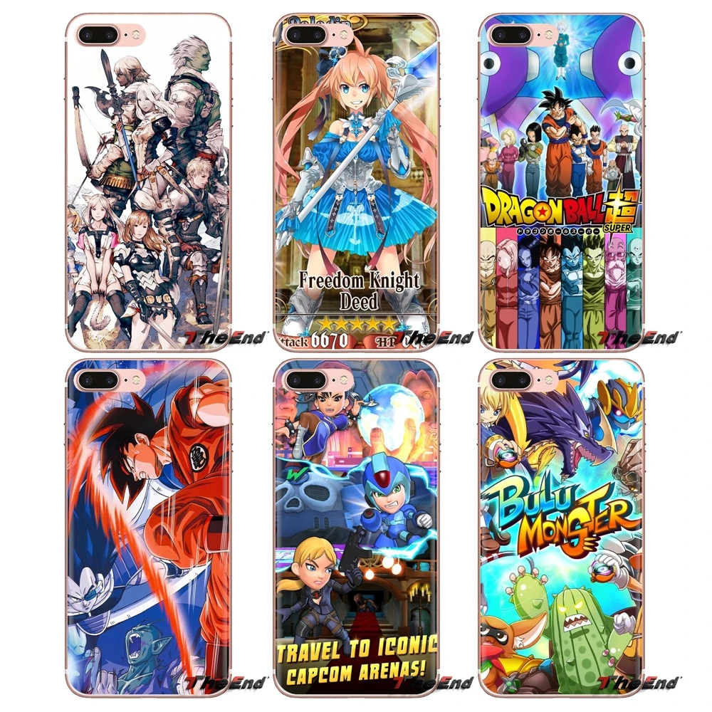For Samsung Galaxy A3 A5 A7 A9 A8 Star A6 Plus 2018 2015 2016 2017 Anime Games IOS Transparent Soft Shell Covers |
