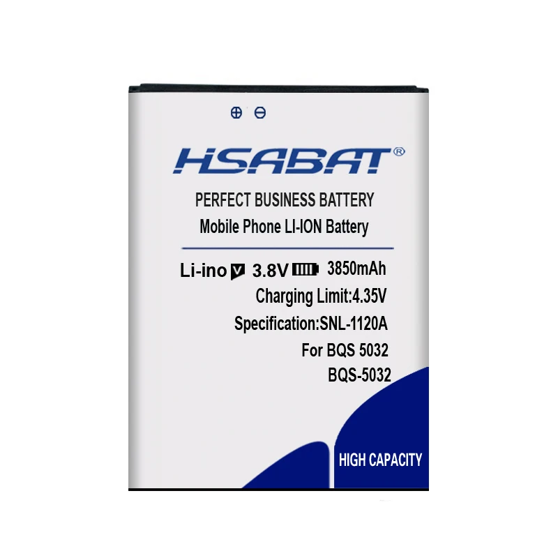 HSABAT Топ бренд Новинка 3850 мАч BQS5032 батарея для BQ BQS 5032 BQS-5032 элемент в пределах номера отслеживания