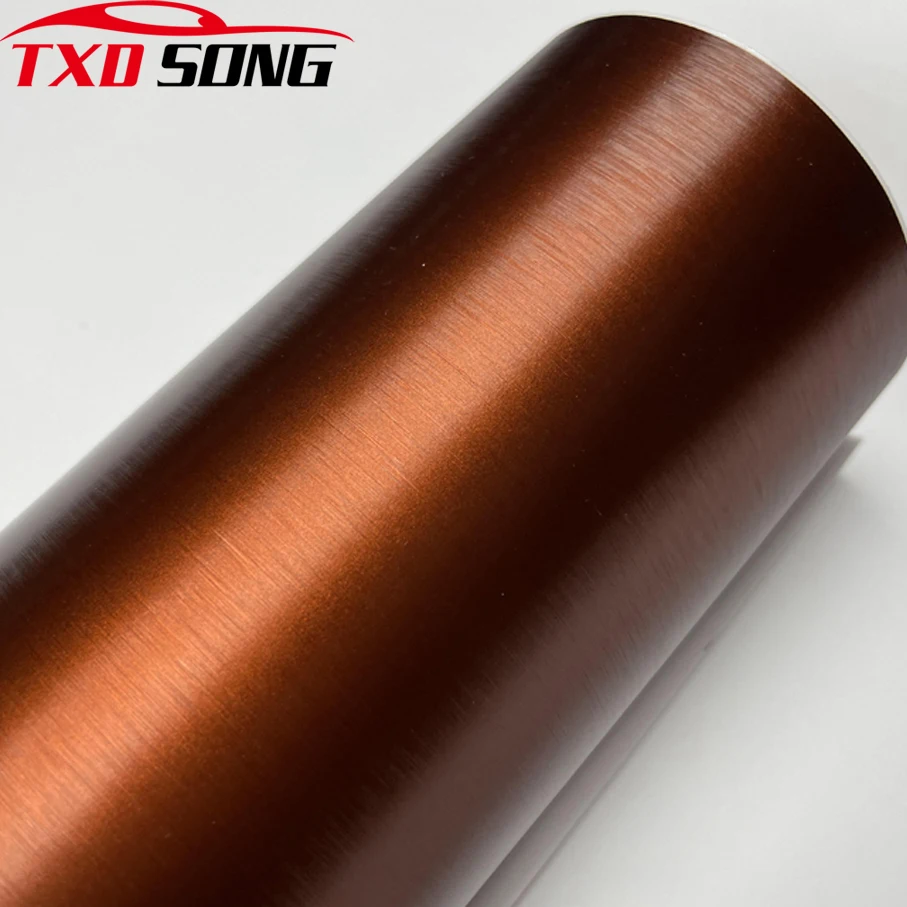 Adhésif voiture marron mat pour covering - film thermoformable Couleur  classique Marron dimension 152cm 50 cm x 50 cm