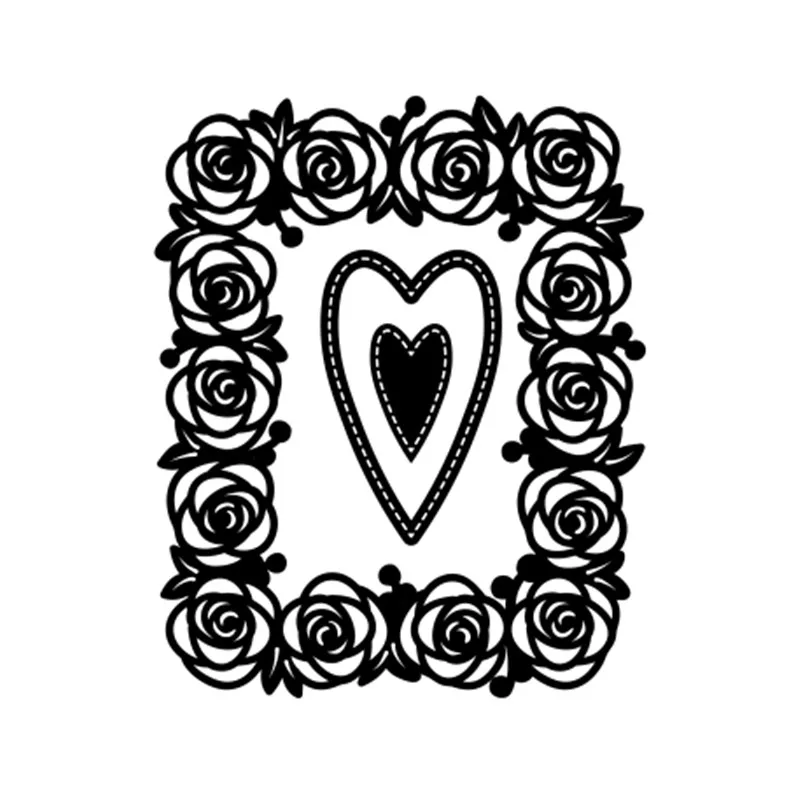 

DiyArts Flower Frame Dies Heart Metal Cutting Dies New 2019 for Card Making Scrapbooking Embossing Die Cut Stencil Craft Dies