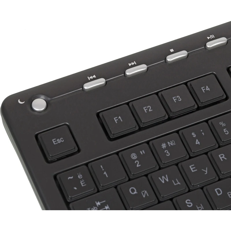Клавиатура A4 KD-126-2 черный USB slim Multimedia LED