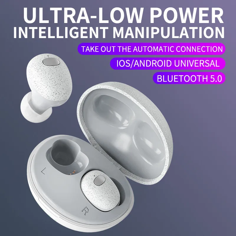 T2 Bluetooth 5.0 TWS Wireless Earphones Earbuds Mini Sport Headsets IPX7 Waterproof Auto Pairing for Smart Phones