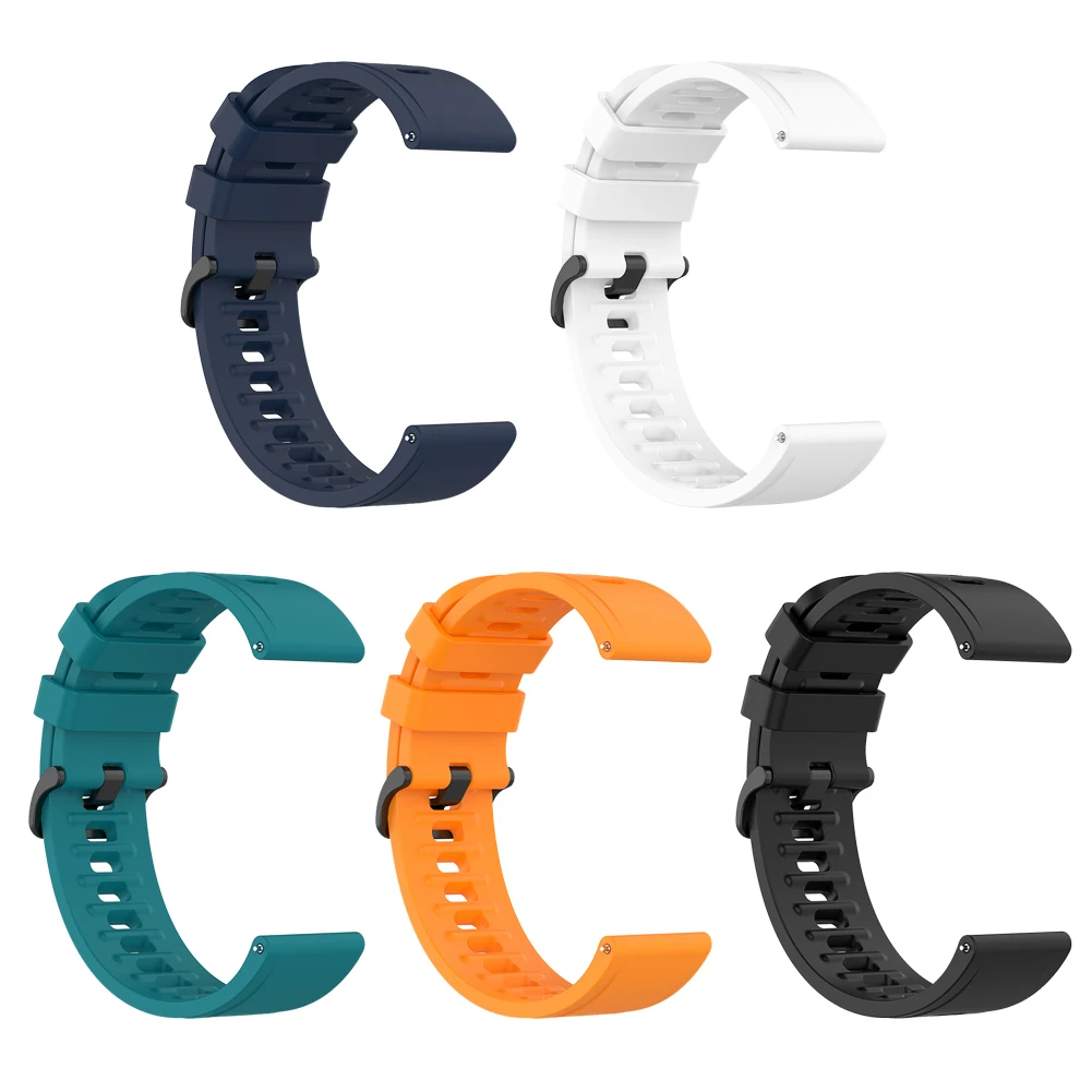 22mm Silicone Band Strap for Xiaomi Mi Watch Color Replacement Bracelet Breathable Lightweight Sports Bands For Watch Accessory