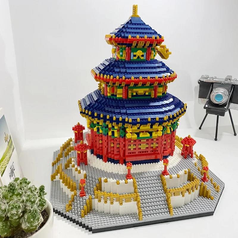 YZ всемирно известная архитектура Китай храм небеса 3D модель DIY Мини Алмазные