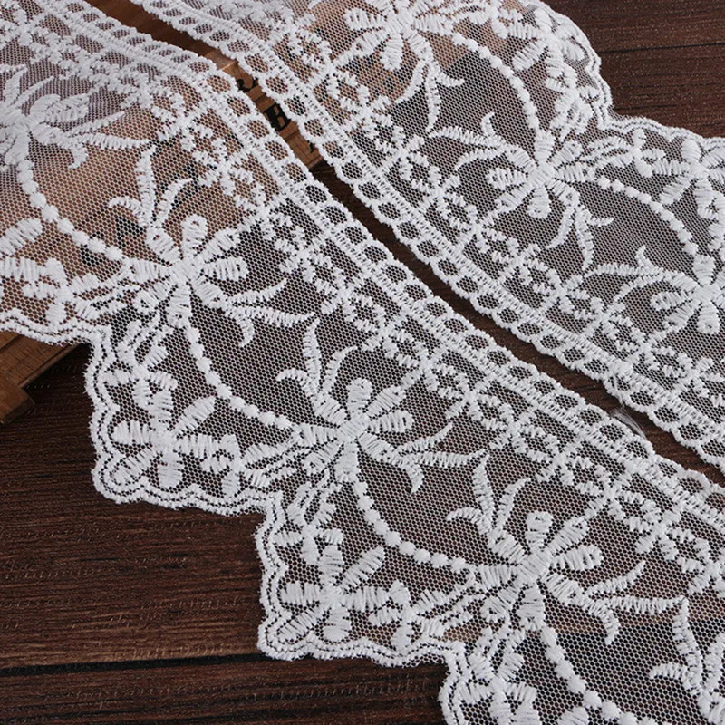 Dallas Mall 8.5cm Embroidered Lace Net Ribbons Trim Fabric Import C DIY