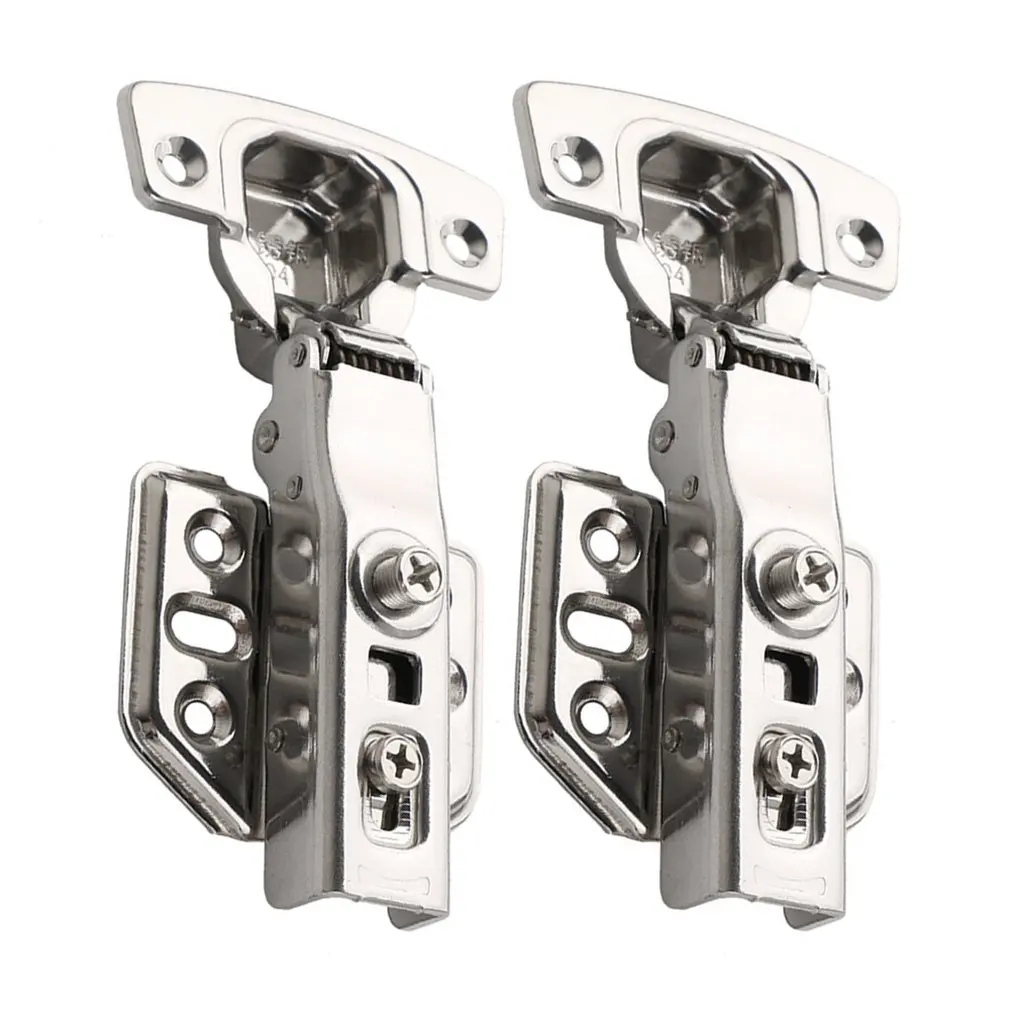 

2pcs 304 Stainless Steel 2.0 Self Dump Straight Arm Hydraulic Hinge Buffer Damping Cabinet Door Detachable Aircraft Hinge